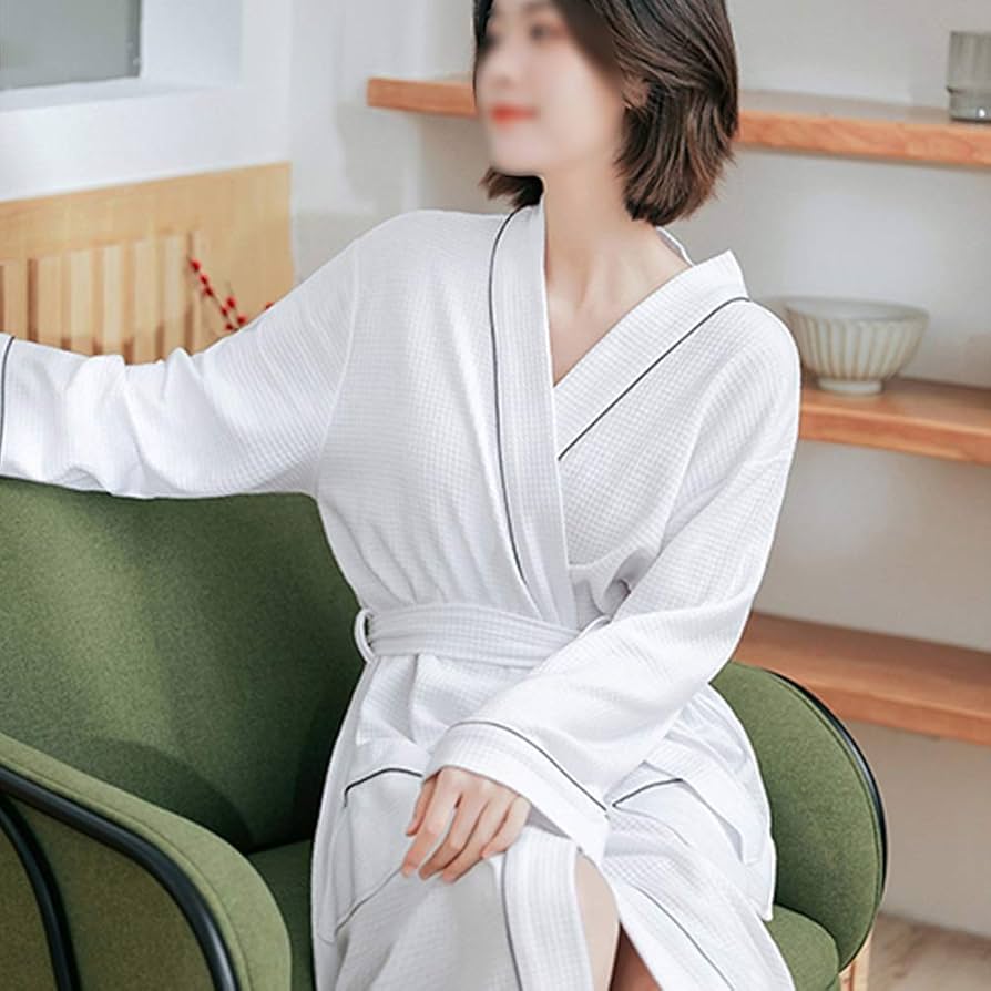 ロングバスローブ女性薄手綿で水を吸うとバスタオルを着ることができます バスローブ 綿100 吸水 タオル地 綿 厚手 ママ バスタオル
